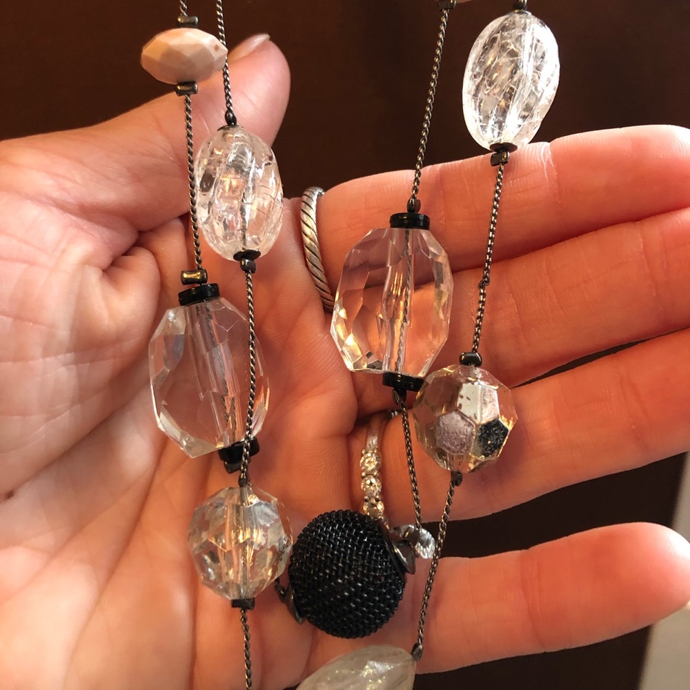 Long costume necklace